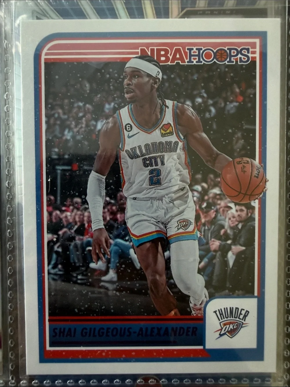 Shai Gilgeous-Alexander Basketball Trading Card - White purple case hit